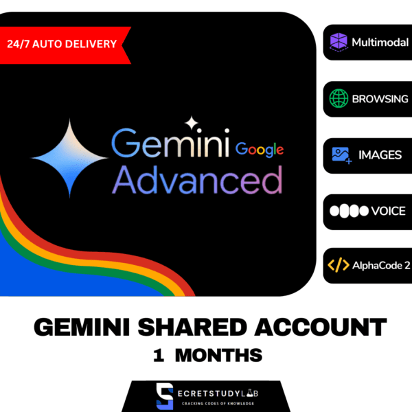 Google Gemini Advanced | Shared Accounts